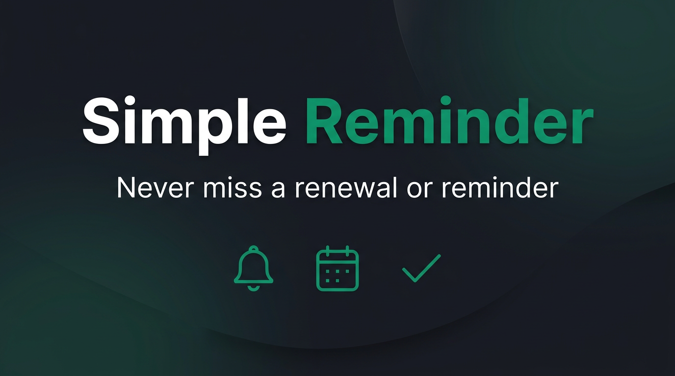 Contoh Reminder Simple Simple Reminder — Never Forget What Matters
